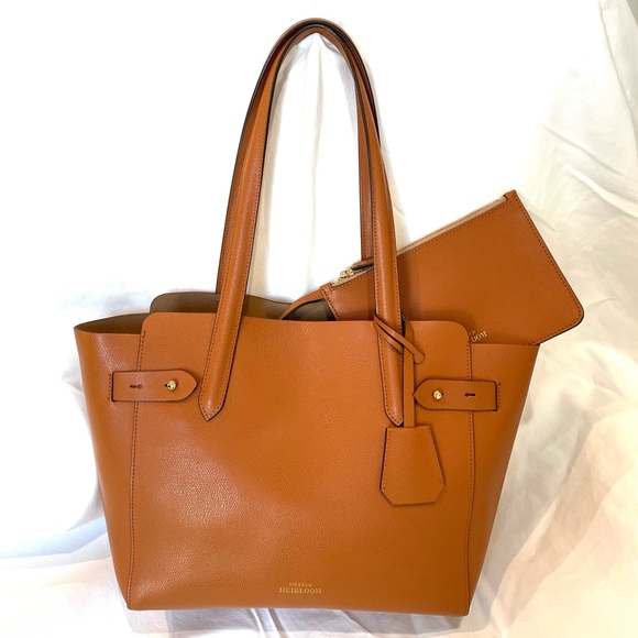MODALU Handbags - MODALU LONDON Heirloom Medium Tote Tan